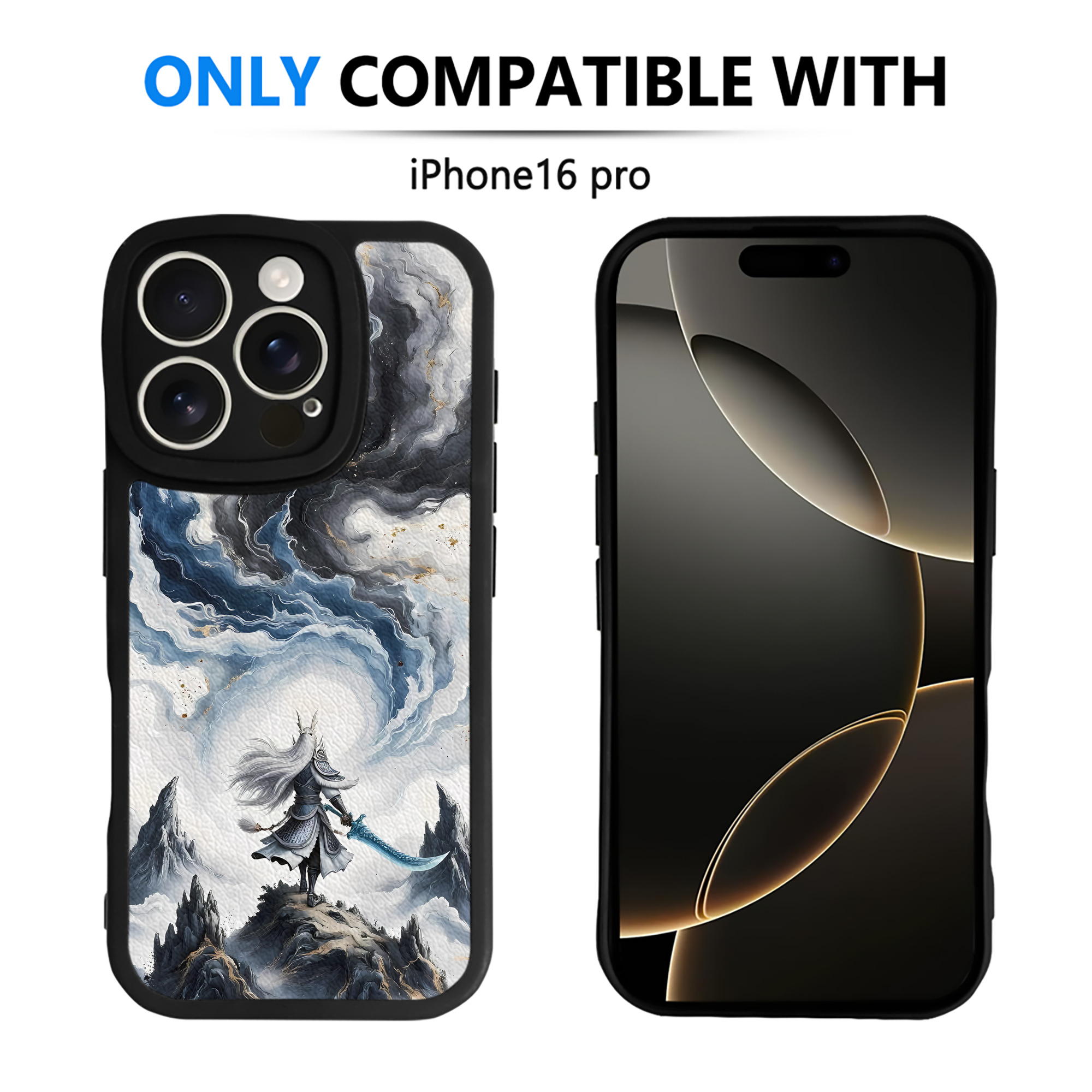 （画像用） Ne Zha 2 ナタ 魔童の大暴れ 【iPhone 16シリーズ対応】シリコンスマホケース（レザー調） 材質：シリコン